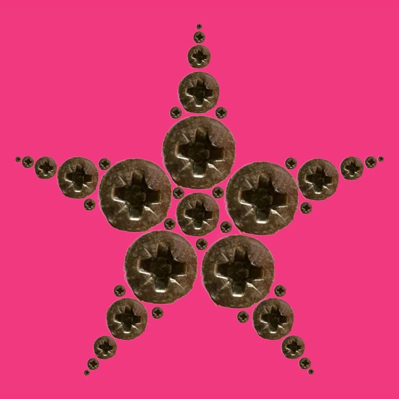 Étoile faite de vis