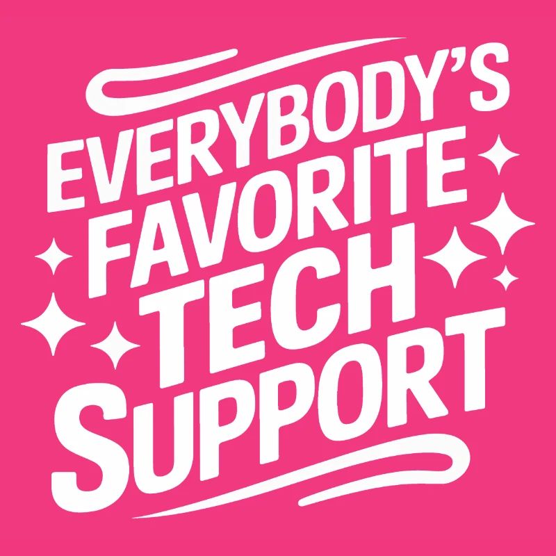 Technischer Support Computerfreak Nerd