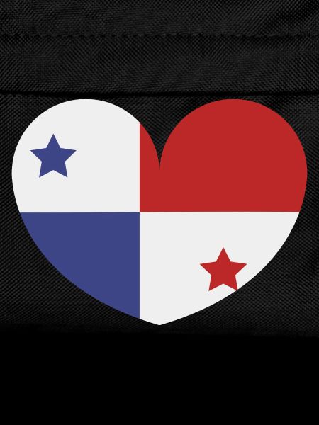 Panama heart flag
