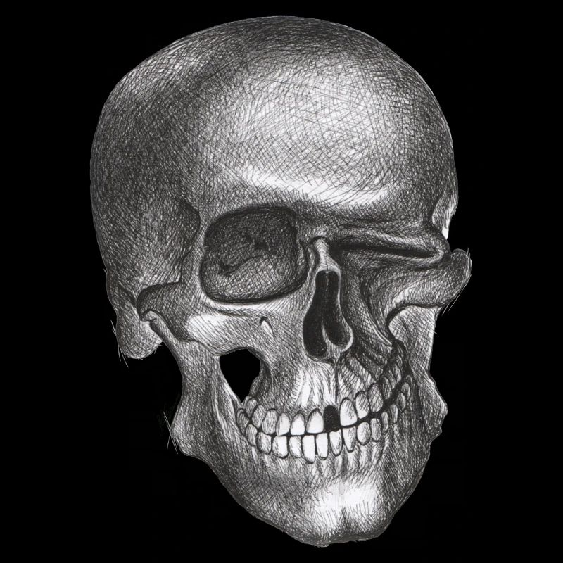 Zwinkernder Schädel - Totenkopf