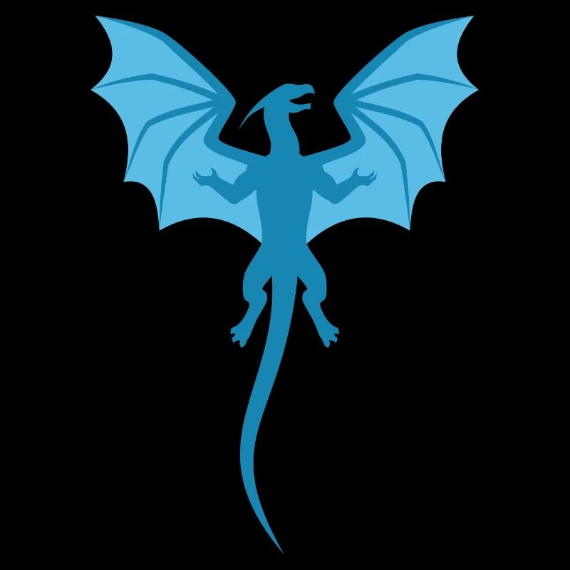 Drache Blau