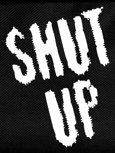 Be quiet! (white)