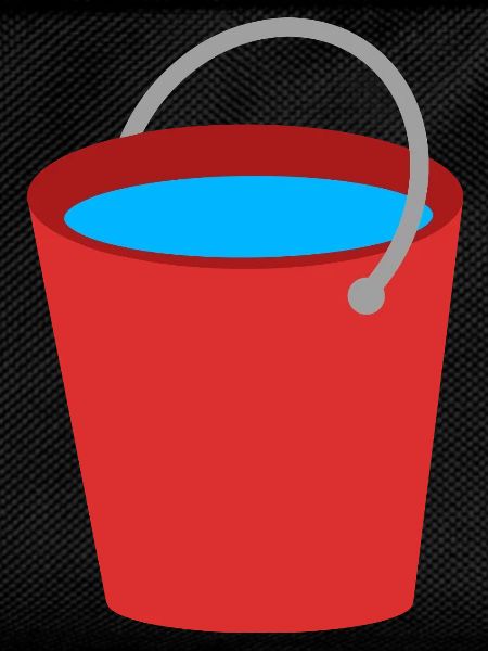 Bucket full of water