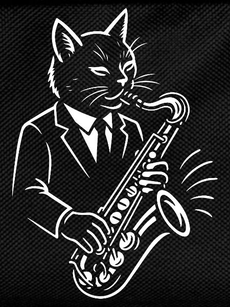 Cat Jazz plays Sax