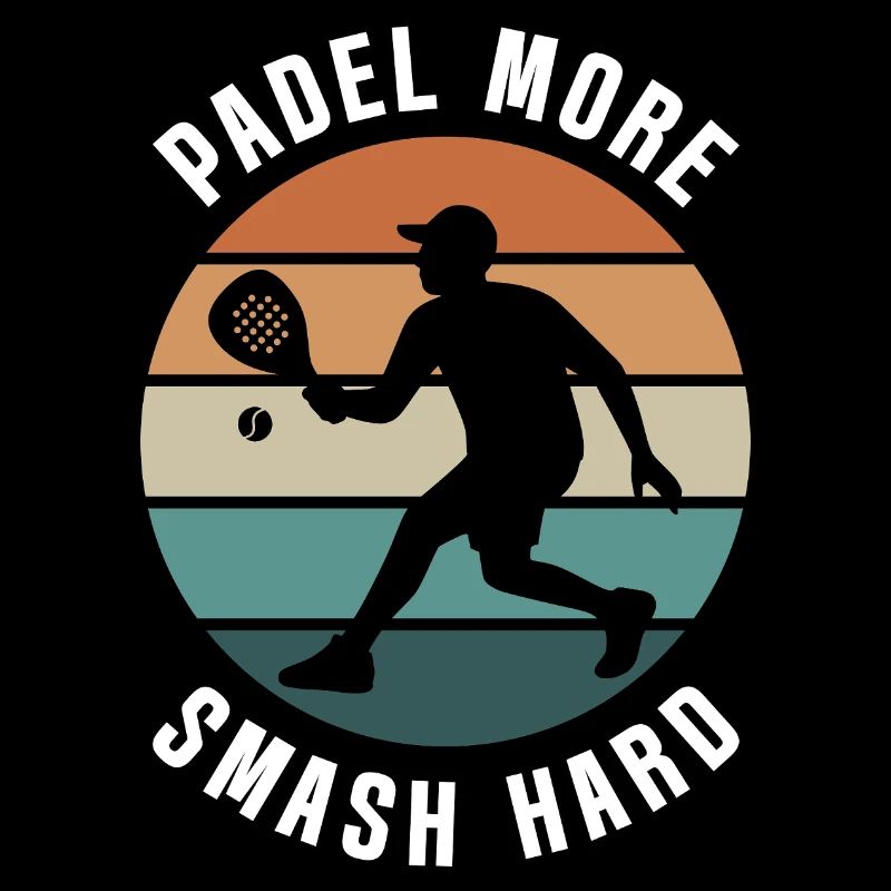 Padel Plus Smash Hard Retro Design