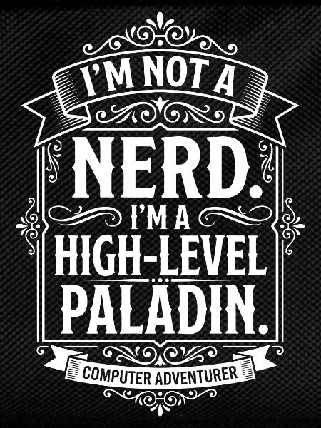 Not a Nerd, High-Level Paladin