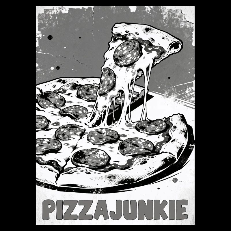 Pizza Junkie Slice Graphic