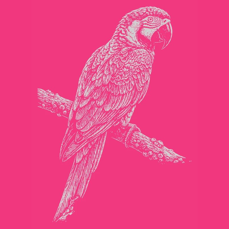 Parrot Silhouette on Branch