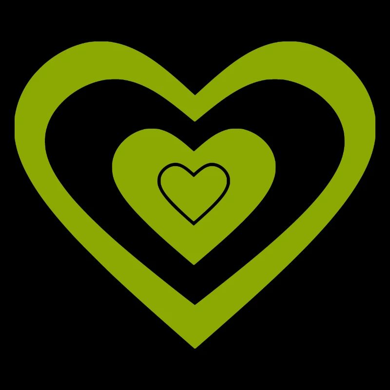 Cœur vert Cœurs Couples de la Saint-Patrick