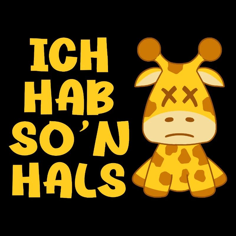 Ich hab so'n Hals Choleriker Giraffe Geschenk