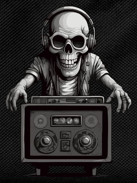 Skull Musician