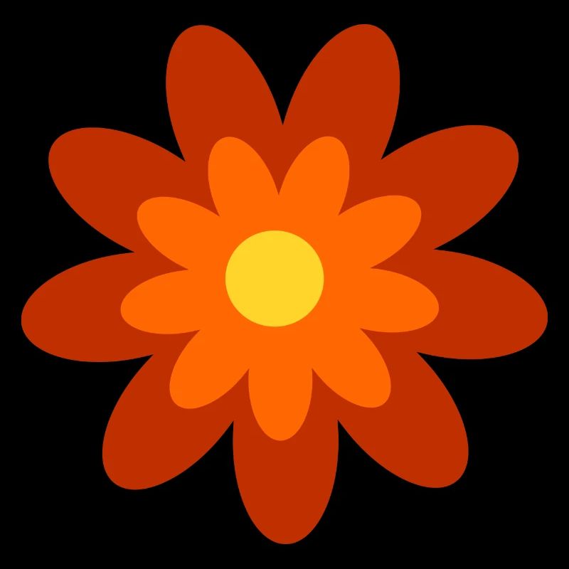 70er Jahre Blume Muster