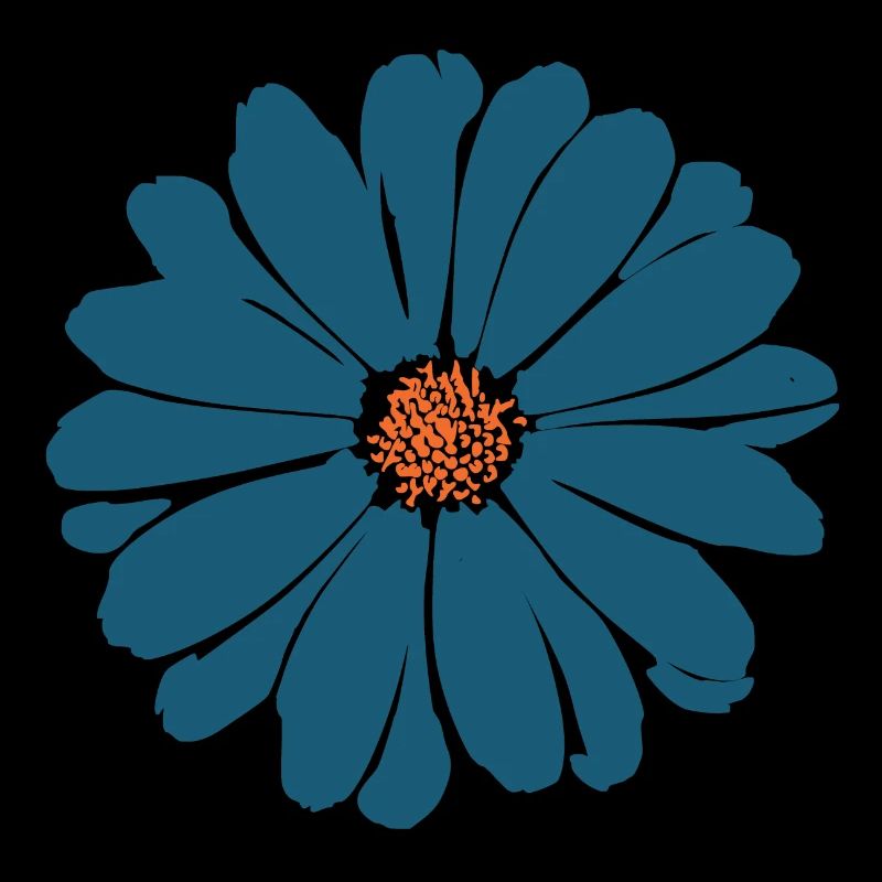 Blume dunkelblau blaue Blume Blumen blau