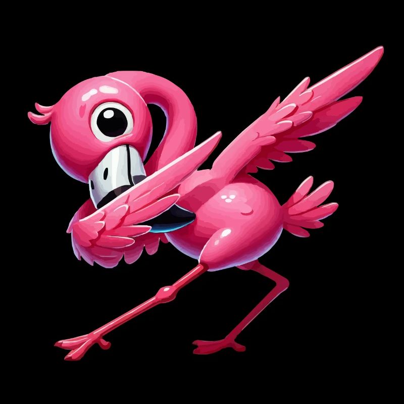 flamingo dabbing