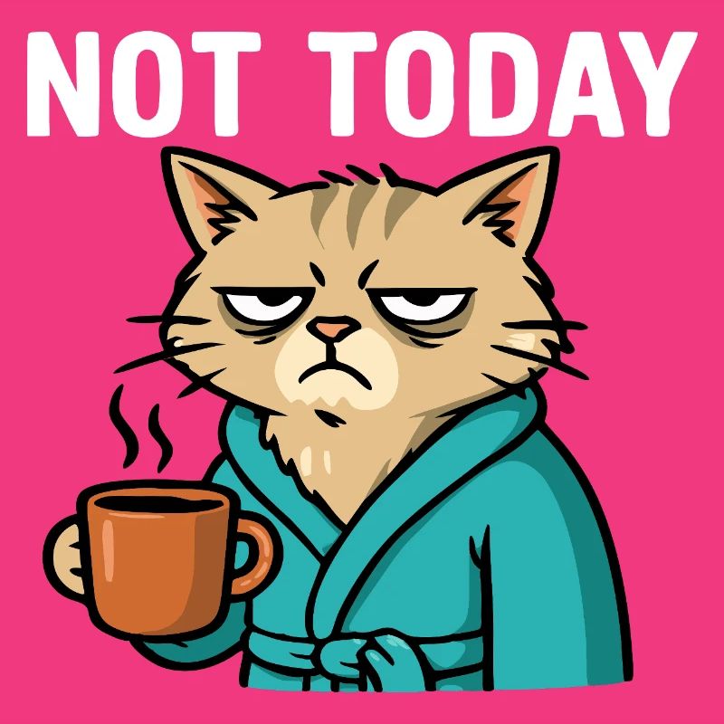 Cat "not today"