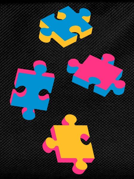 four puzzle pieces