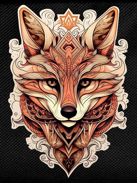 Fuchs Ornamenteler Stil - Boho