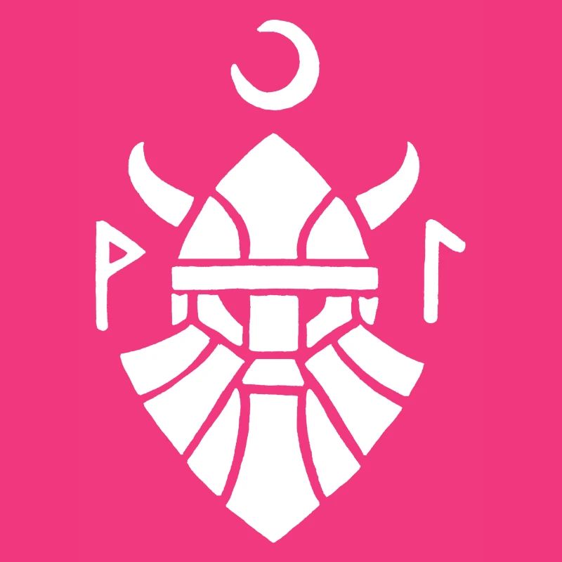 Weißes Wikinger-Krieger-Symbol