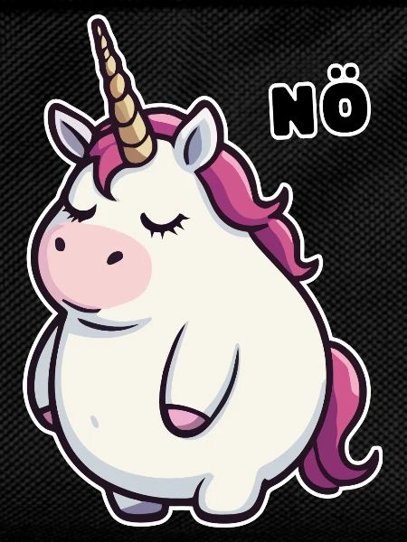 Witziges Einhorn Nö