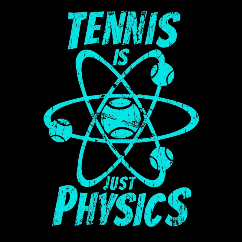 Tennis is just physics in cyan