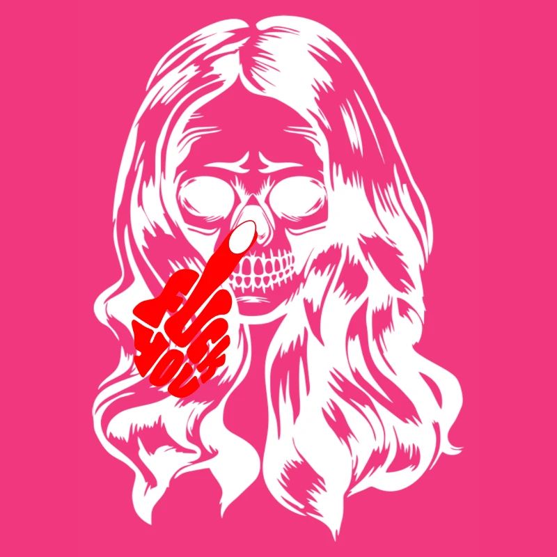 Cool Gothic Lady Skull