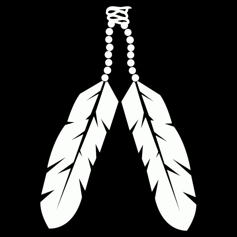 Conception de pendentif en plume autochtone
