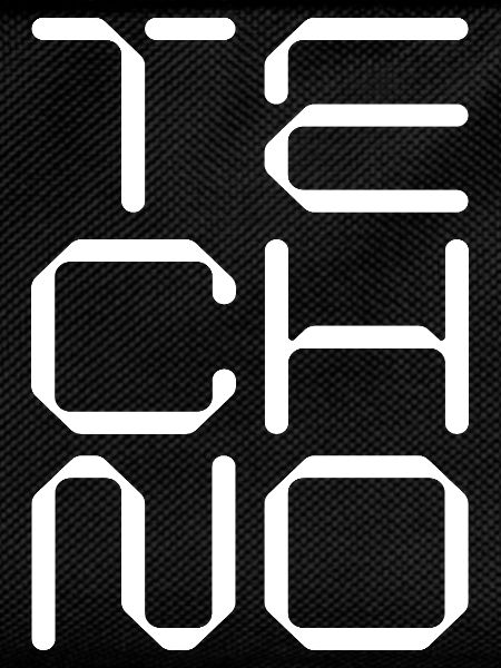 techno music geometric logo