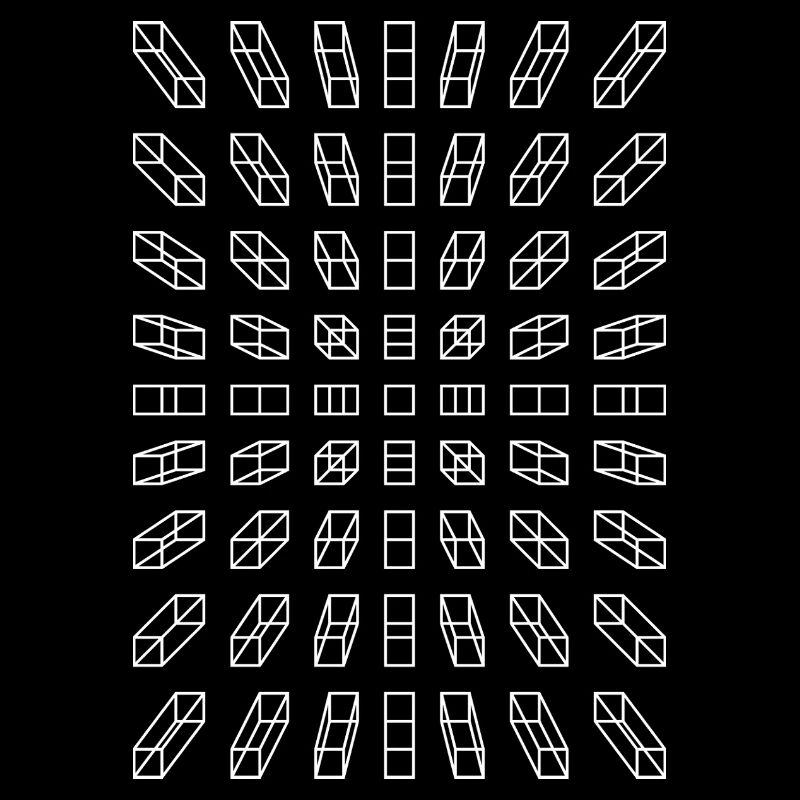 Hypno Balken: Pixel, Illusion & Retro