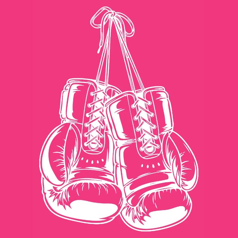 Conception de gants de boxe blancs pour la création de logo