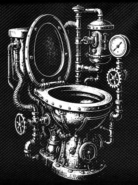 Steampunk Toilet Engine
