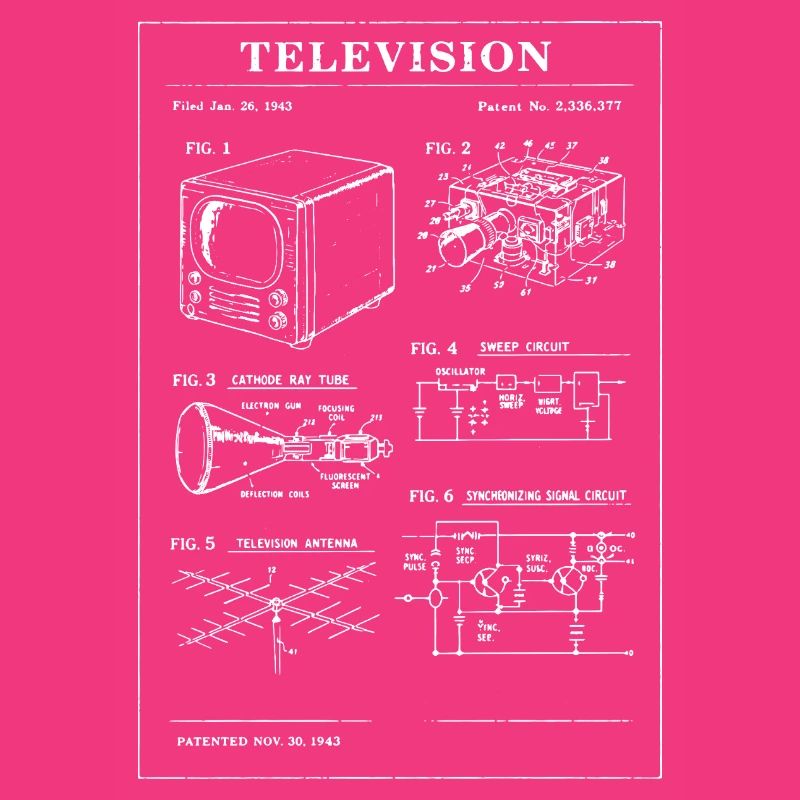 Plan de télévision rétro