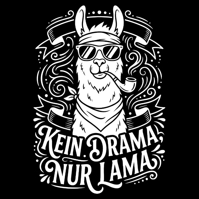 Pas de drame, juste de l’humour de lama – lama