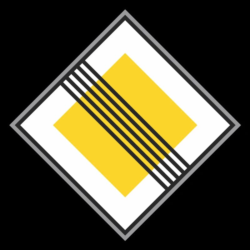 Road sign Yellow restriction