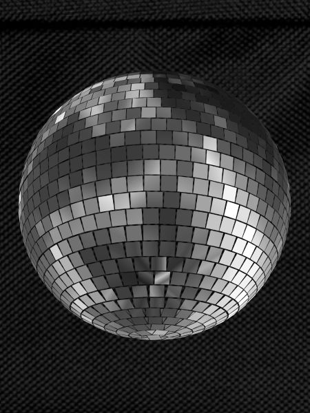 Diskokugel Mirrorball silber
