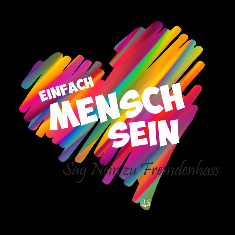 Einfach Mensch sein - black