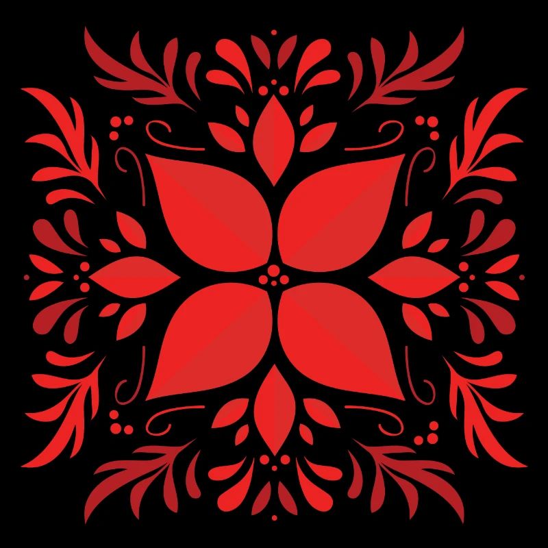 Weihnachtsstern in Rot