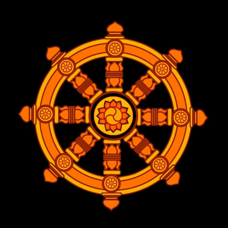 Roue de dharma de Fortune, bouddhisme, Chakra