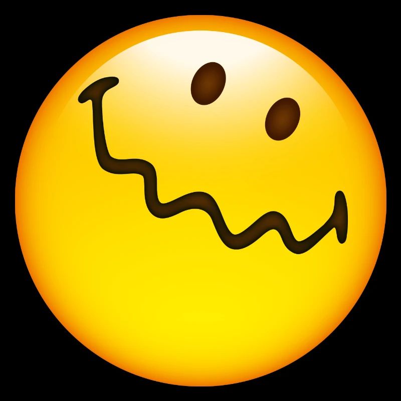 Smiley Glossy Uncertain