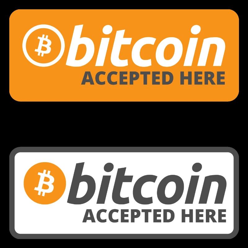 Bitcoin accepté ici - Sticker Pack