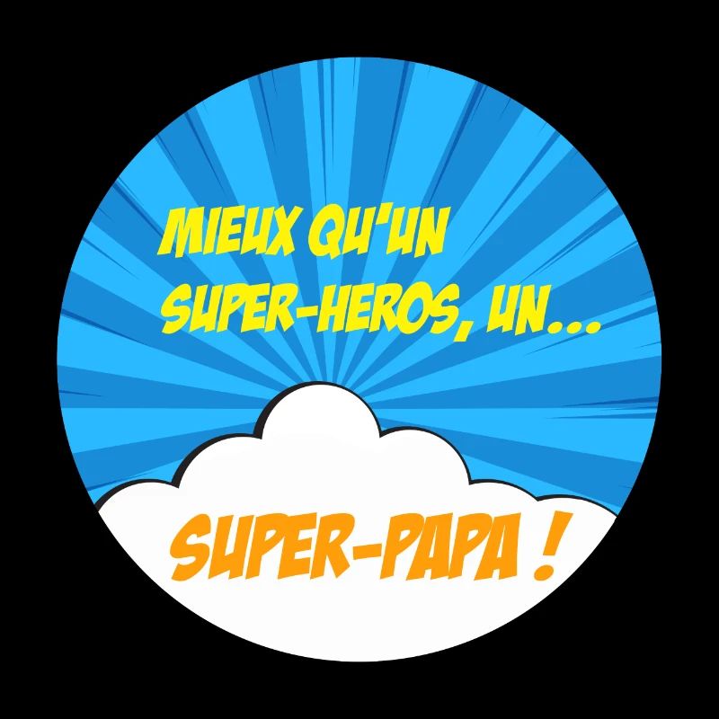 Super-papa, super-héros. Meilleur papa. BD comics