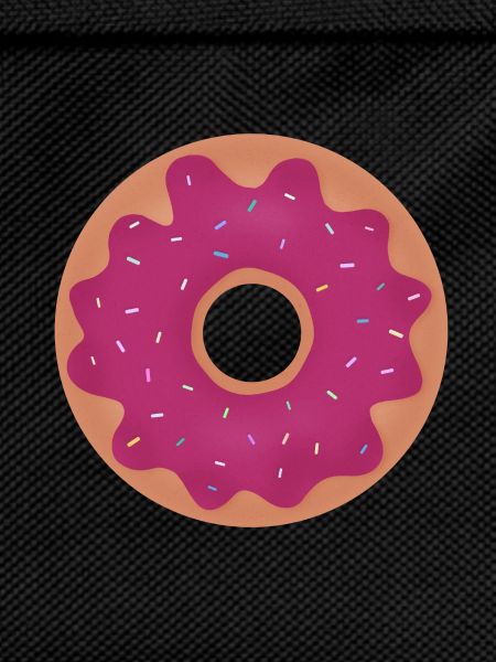 Donut with pink glaze