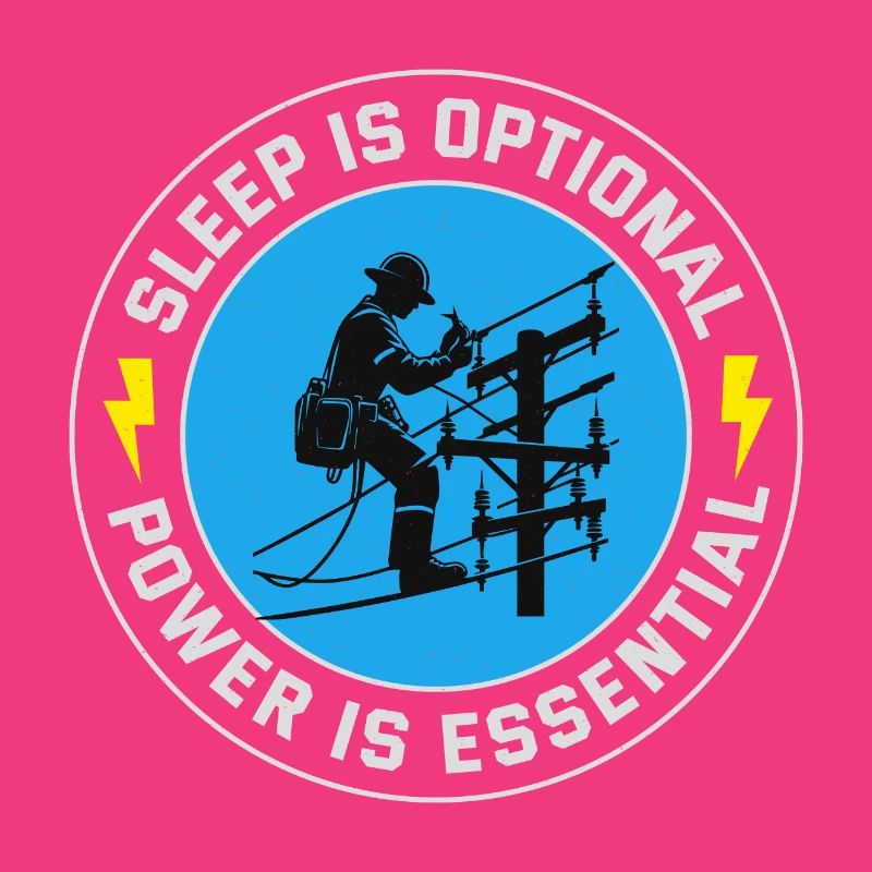 Lineman Power Essential Sleep Optional Dedication