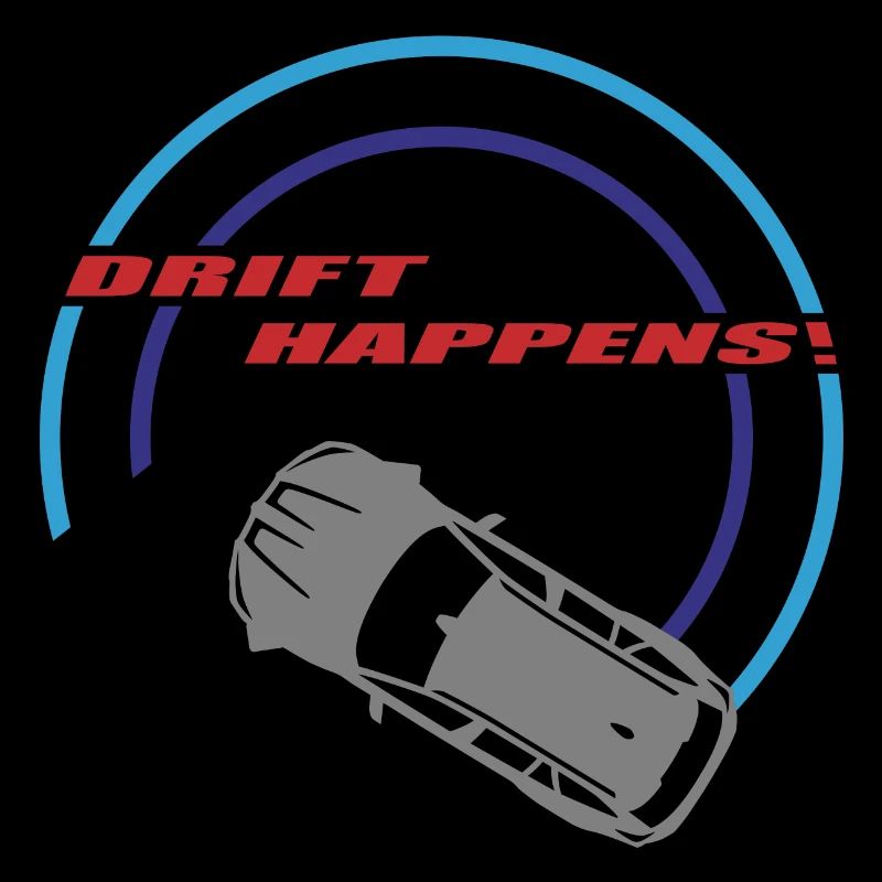 "drift happens!" Logo