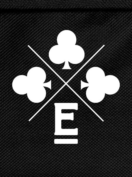 Letter e lucky clover