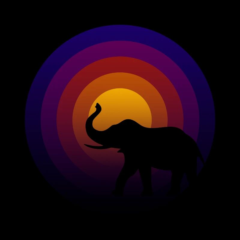 Vinyl record with elephant groove
