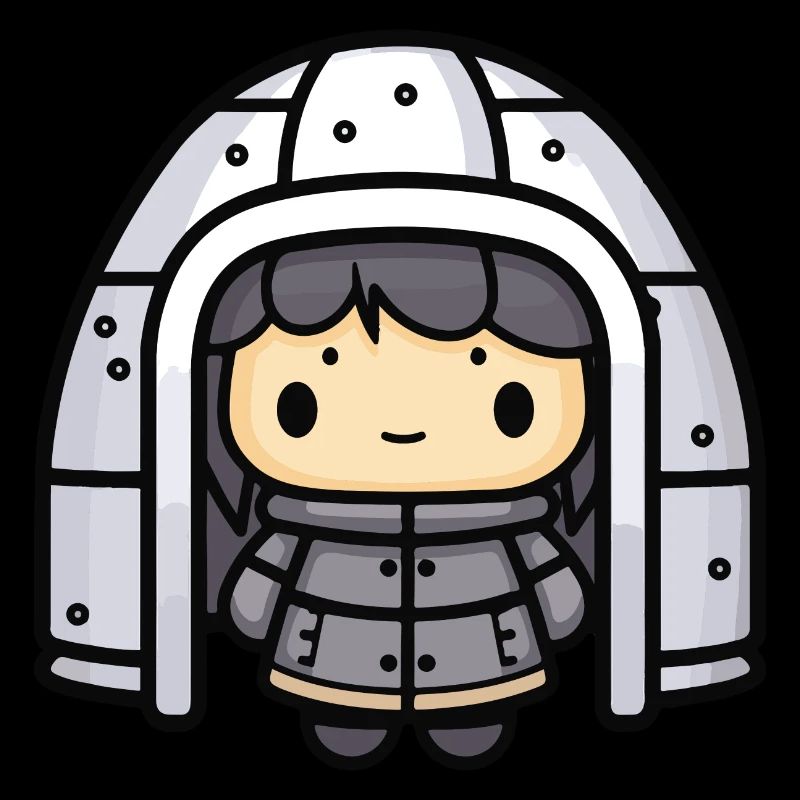 Igloo Eskimo Winter Comic