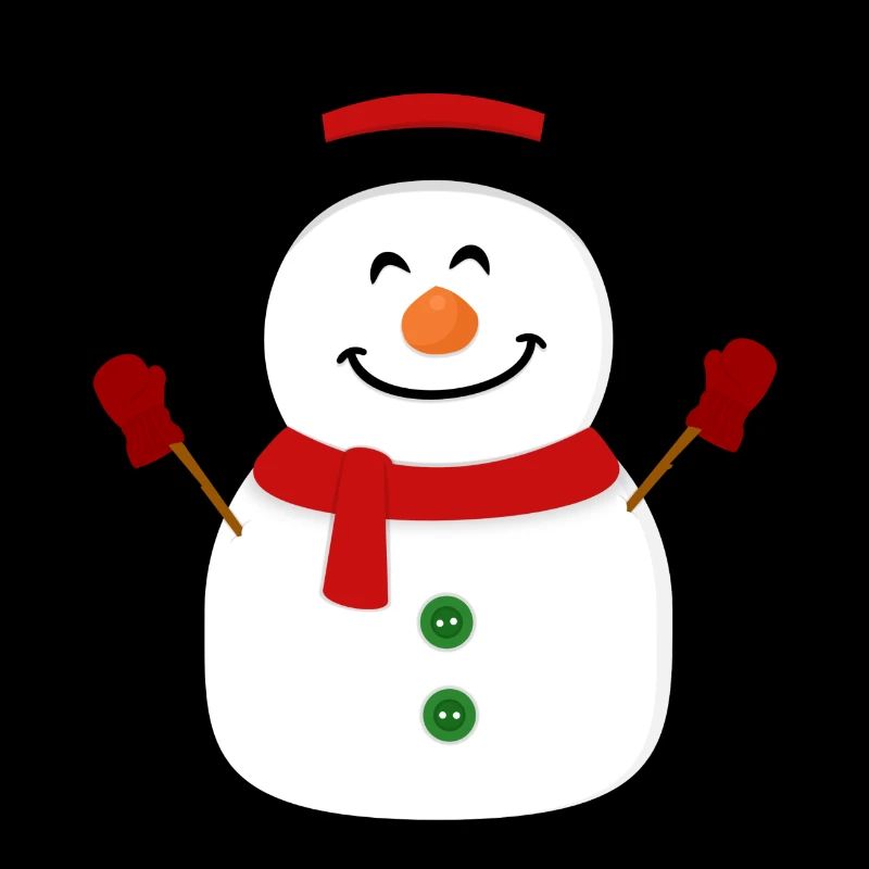Glücklicher Schneemann
