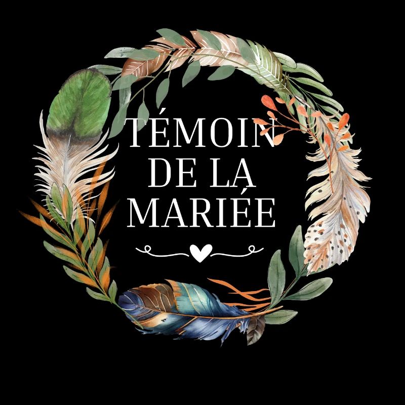 Témoin de la mariée couronne fleurs boho
