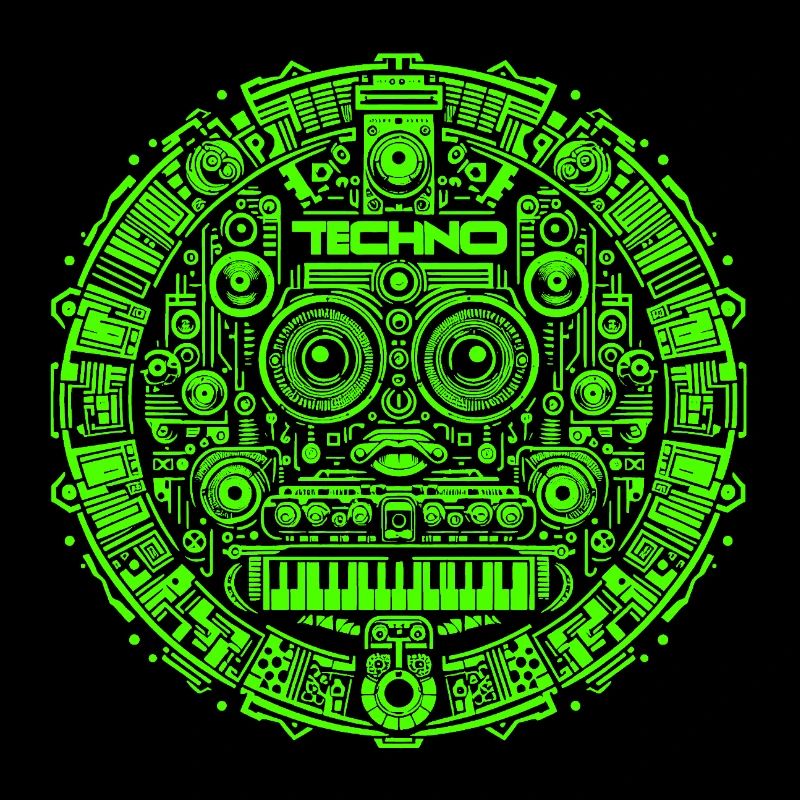 Techno Music Logo