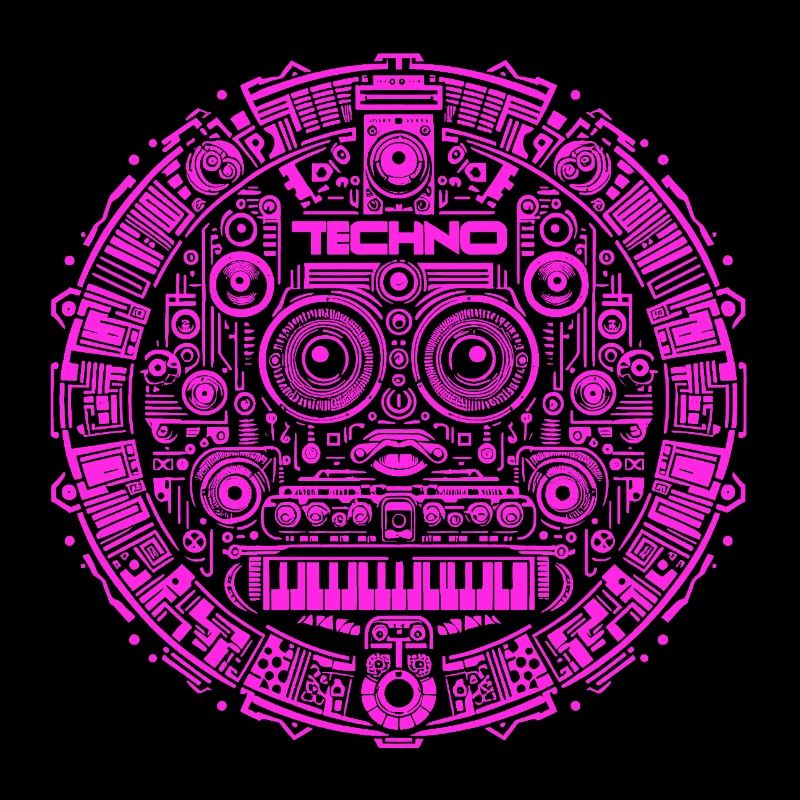 Techno Music Logo